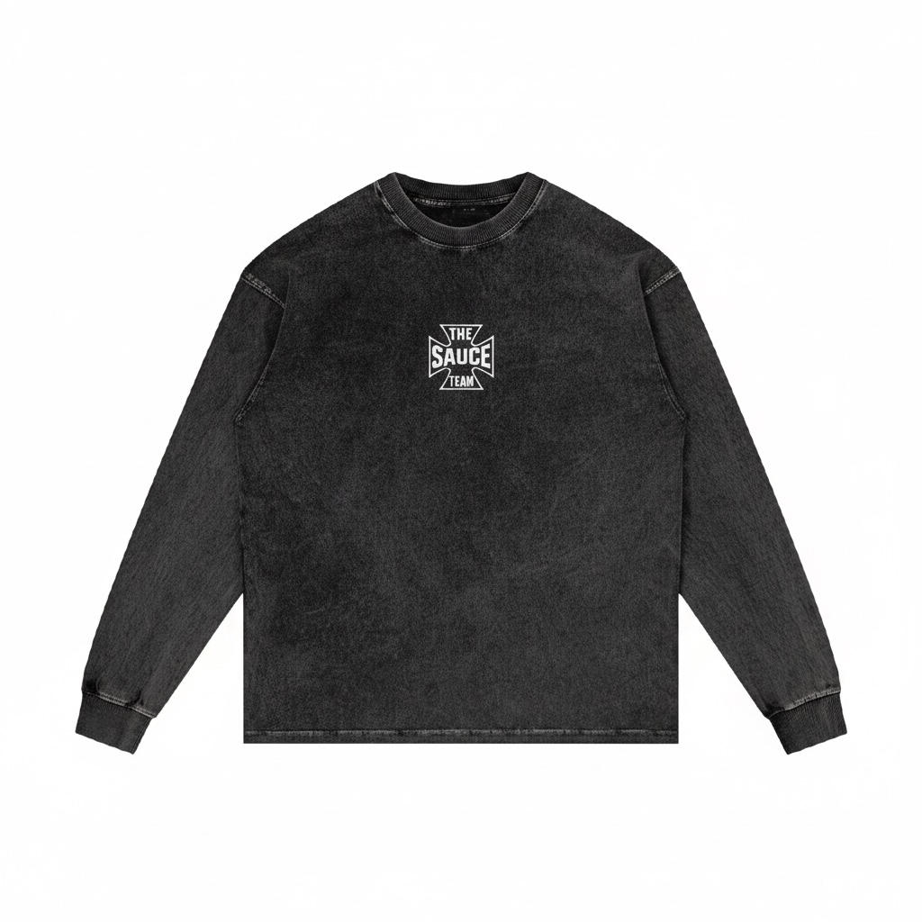 TST. Acid Wash Oversize Long Sleeve