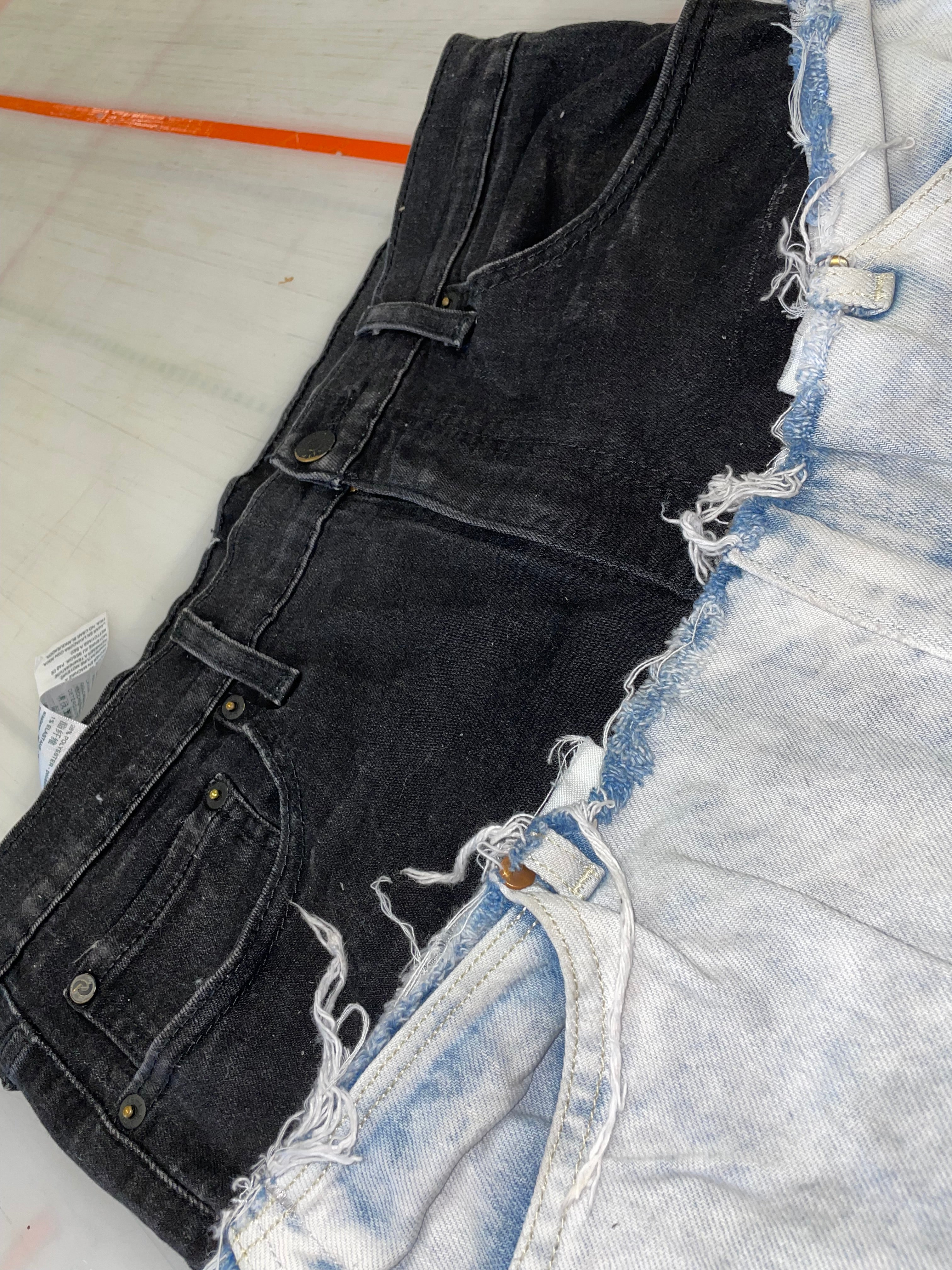 Double Waisted Flared Jean$